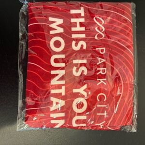 Red Park City Gaiter in original packaging